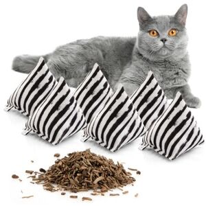 Canadian Cat Company Baldrianspielzeug 6x Schmusepyramide Zebra