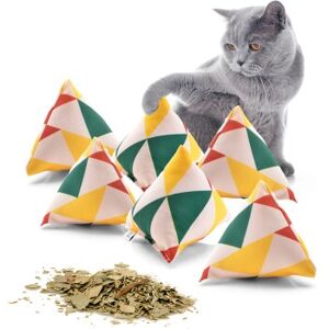 Canadian Cat Company Catnipspielzeug 6x Schmusepyramide Reggae Triangle