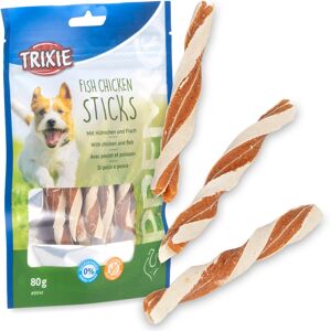 Trixie PREMIO Fish Chicken Sticks, Hundeleckerli mit Hühnerbrust und Fisch, 80g