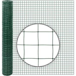 10m VOSS.farming Volierendraht, Drahtgitter, Höhe 100cm - 25,4x25,4x1,05mm, grün