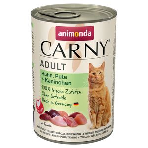 animonda Carny Adult 6 x 400 g - Huhn, Pute & Kaninchen