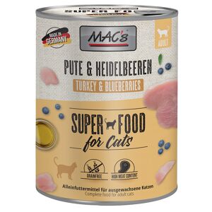 MAC's Sparpaket MAC´s Cat 24 x 800 g - Pute & Heidelbeeren