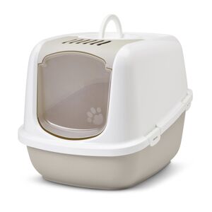 Savic Katzentoilette Nestor Jumbo - Komplettset: Toilette mocca + 2 extra Filter + 6 Bag it up