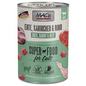 MAC's Sparpaket MAC´s Cat 12 x 400 g - Ente, Kaninchen, Rind