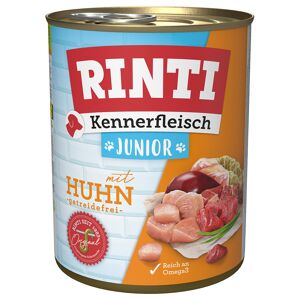 RINTI Kennerfleisch 800g x 24 - Sparpaket - Junior Huhn