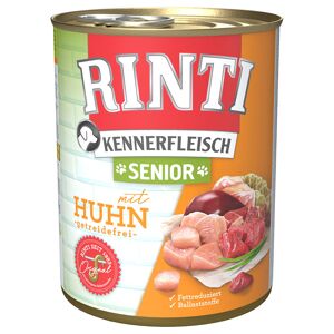 RINTI Kennerfleisch 800g x 24 - Sparpaket - Senior Huhn