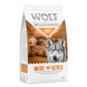 Probierpaket Wolf of Wilderness Trockenfutter - Adult Wide Acres - Huhn (Soft & Strong) 350 g