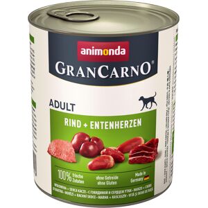 Sparpaket animonda GranCarno Original 24 x 800 g - Rind & Entenherzen