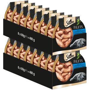 Sparpaket Sheba Filets 32 x 60 g - Huhn mit Thunfisch