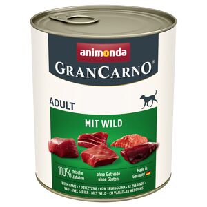 Sparpaket animonda GranCarno Original 24 x 800 g - mit Wild