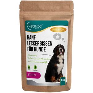 Redfood24 Hanfleckerbissen für Hunde - Hähnchengeschmack