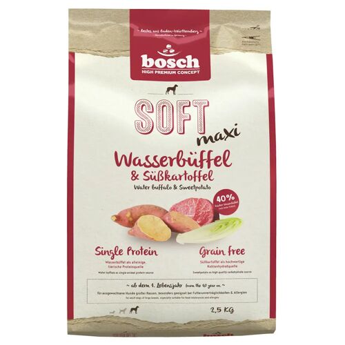 Bosch SOFT Maxi Wasserbüffel & Süßkartoffel Hundetrockenfutter 2,5 Kilogramm