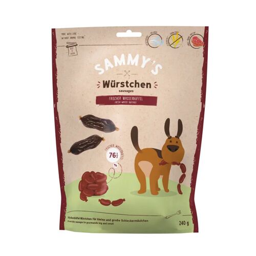 Becker Bosch Sammy's Würstchen Wasserbüffel Hundesnacks 6 x 240 Gramm