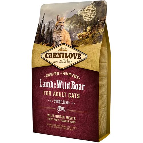 CARNILOVE Sterilised Lamb & Wild Boar Katzentrockenfutter 2 Kilogramm