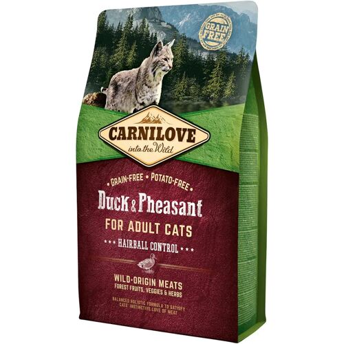 CARNILOVE Hairball Control Duck & Pheasant Katzentrockenfutter 2 Kilogramm