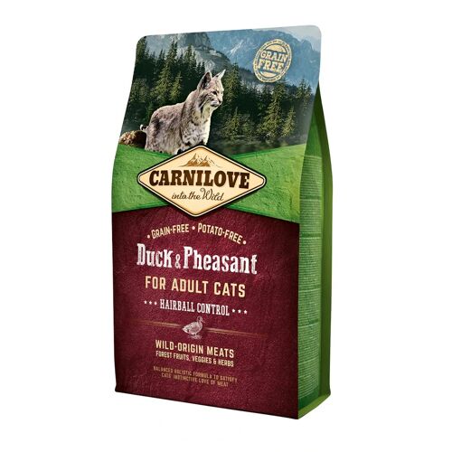 Becker CARNILOVE Hairball Control Duck & Pheasant Katzentrockenfutter 2 Kilogramm