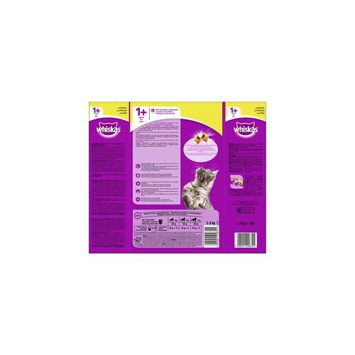 Whiskas Katzenfutter Adult 1+ mit Huhn 3,8 kg