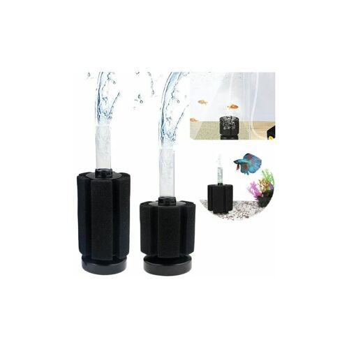 Eting – 2 Stück Aquarium Betta Filter, Schwamm Biochemischer Filter, Aquarium Mini Filter, Aquarium Zubehör für Aquarium Garnelen Sauerstoffzucht