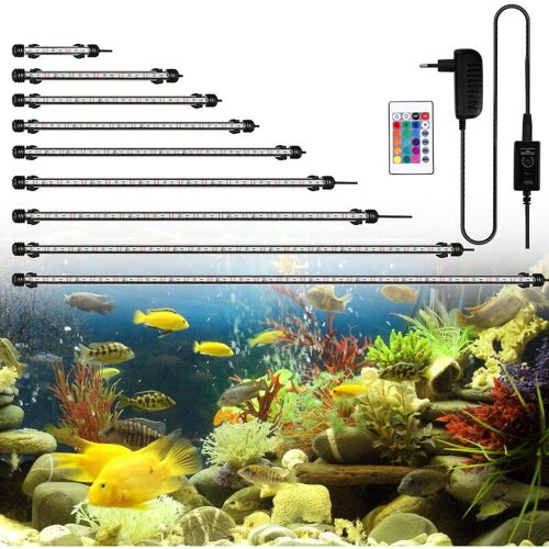 Wolketon – 112cm led Aquarium Unterwasser Mondlicht rgb Aquarium Lampe Mollusken – Schwarz