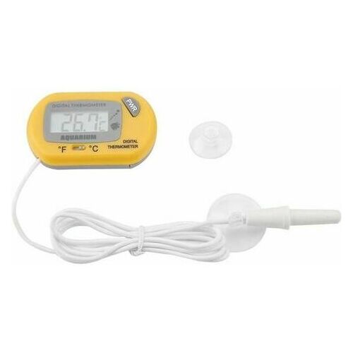 ETING Aquarium Thermometer LCD Digitales Aquarium Thermometer Aquarium Wasser Terrarium Temperaturmessung Feuchtigkeitsbeständig Reptil Terrarium Anzeige