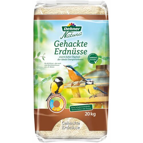 Dehner – Natura Wildvogelfutter, gehackte Erdnüsse, 20 kg