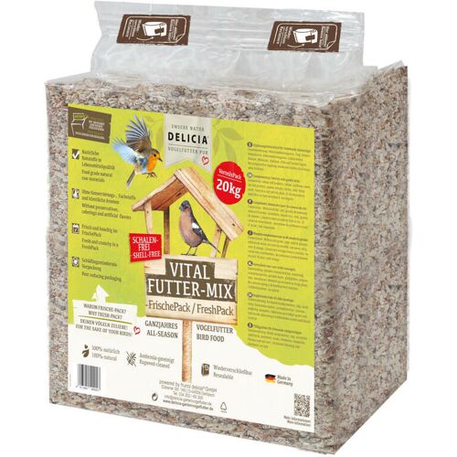 DELICIA® Vital Futter-Mix 20 kg Vogelfutter Wintervogelfutter Ganzjahresfutter