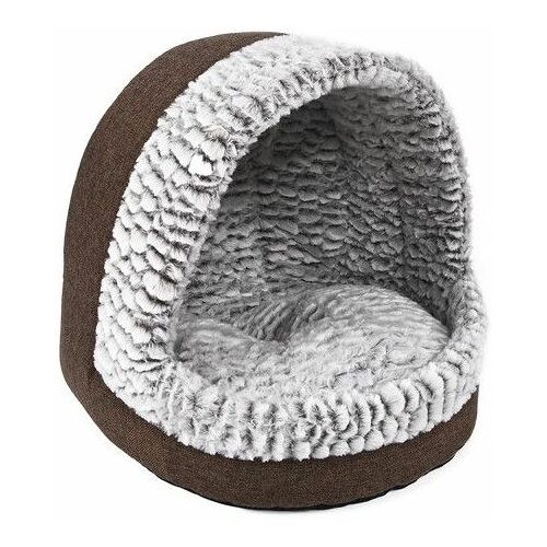 Tierbett Jackie rund braun/grau Hundebetten - Trendline