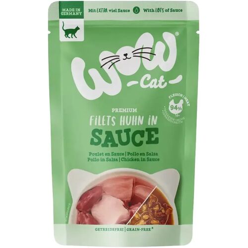 WOW CAT Saucen-Menü - Huhn in Sauce   8 x 85 g