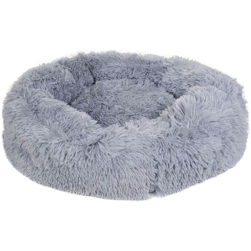 HKM Hundebett Fluffy Hundekissen Hellgrau 70 cm x 25 cm