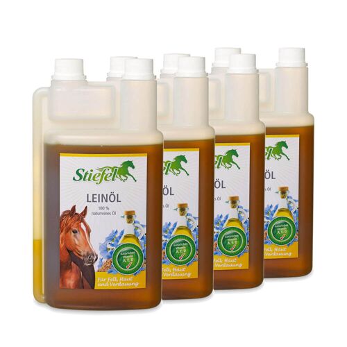 Stiefel Leinöl Einzelfuttermittel für Pferde 3+1