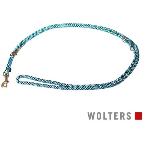 Wolters Führleine Everest Hundeleine Aqua/Schwarz