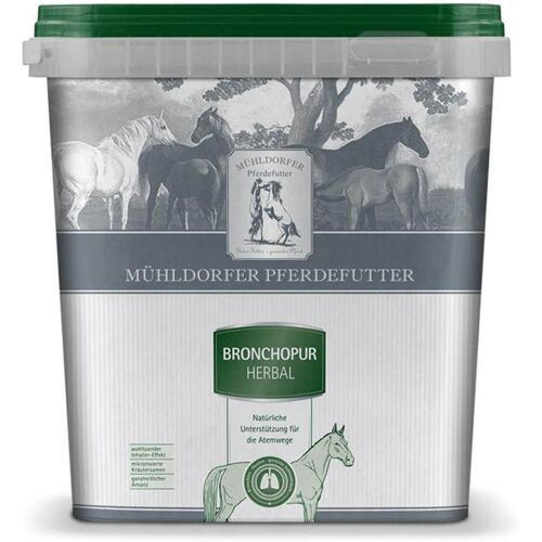 Mühldorfer Pferdefutter Bronchopur Herbal Zusatzfutter Atemwege Ergänzungsfuttermittel 1,8 kg