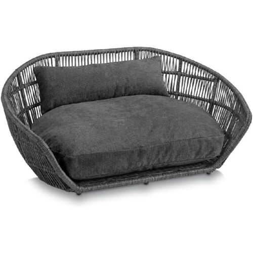 LABONI PRADO TUDOR Design-Hundebett - anthrazit - 110x74x48 cm