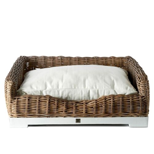 Rivièra Maison Rustic Rattan Hundekorb L - braun - 68x52x27 cm