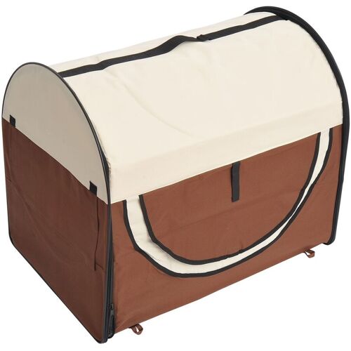 PawHut Hundetransportbox in Größe S S: 46 x 36 x 41 cm (LxBxH)   Hundebox Transportbox faltbar Hundetransportbox