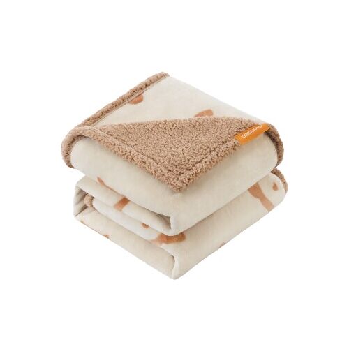 FEANDREA Wasserdichte Hundedecke Sherpa Fleece Beige