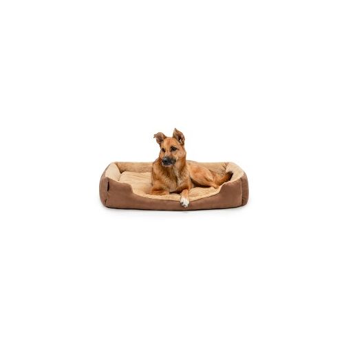 Lionto Hundebett mit Wendekissen braun XL