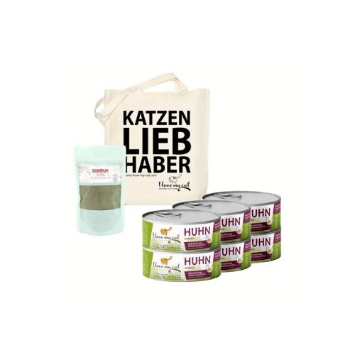 I love my cat Futterset Katzenfutter Nass mit Huhn für übergewichtige Katzen Nahrungsergänzung