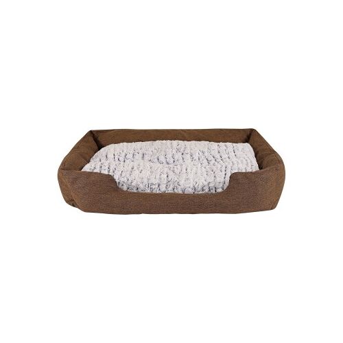 Lionto Hundebett mit Wendekissen meliert L