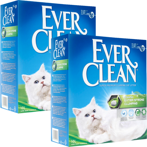 Ever Clean Extra Strong Clumping Katzenstreu, mit Duft 2x10 l