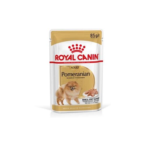 ROYAL CANIN Breed Pomeranian Feuchtnahrung für Zwergspitze als Mousse (>8 Monate)12x85g