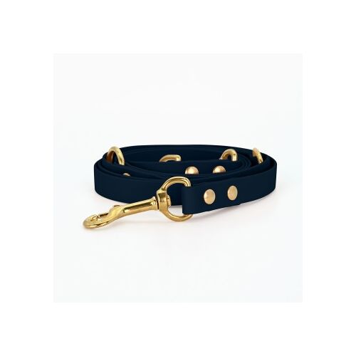 THE DOG IDEA Biothane Hundeleine Gold Navy