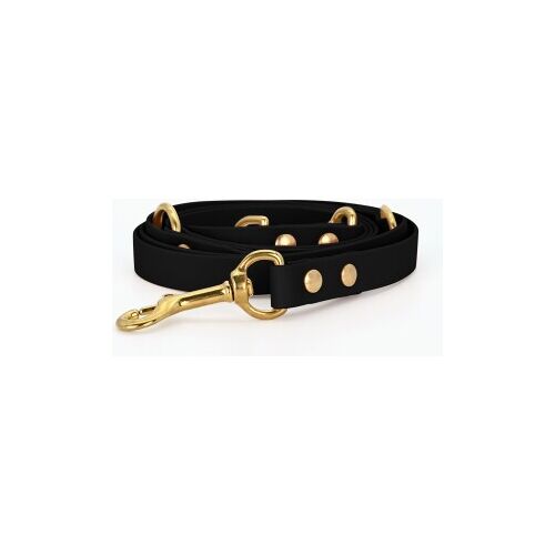 THE DOG IDEA Biothane Hundeleine Gold Schwarz