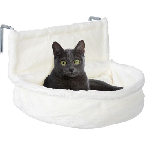 VOSS.PET Katzen Kuschelsack, Katzen-Liegeplatz für Heizungen, weiß