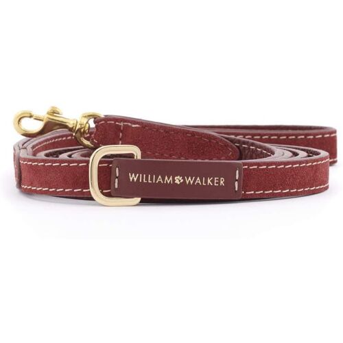 William Walker Kleine City Leder Hundeleine Bordeaux