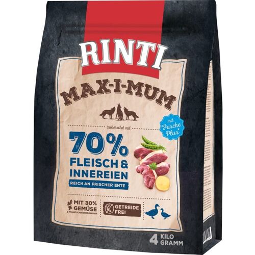 Rinti Hunde Trockenfutter Beutel Max-i-Mum Ente 4kg