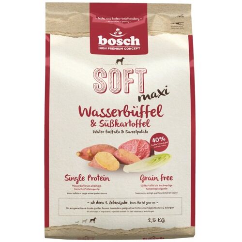 Bosch Hunde Trockenfutter HPC Soft Maxi Adult Wasserbüffel & Süßkartoffel 4x2,5kg