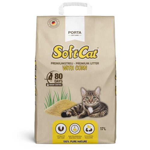 Porta Cat Care Katzenstreu SoftCat Corn 17 l