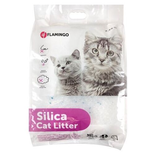 Flamingo Katzenstreu Silica Medium 17 L