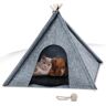 Napfino - Gemütliche Hundehöhle & Katzenhöhle - Angenehme Hundehütte Indoor Aus - Sehr Gut Grau